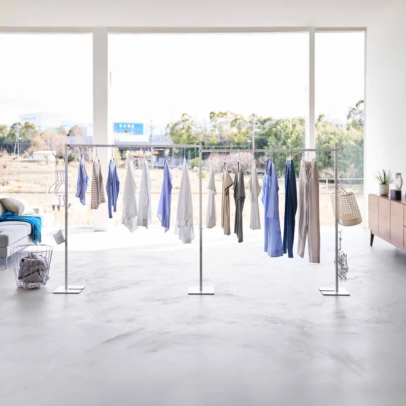 Foldable Double-Bar Indoor Drying Rack