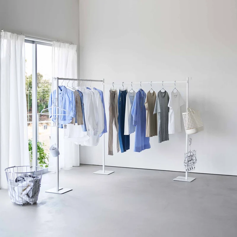 Foldable Double-Bar Indoor Drying Rack