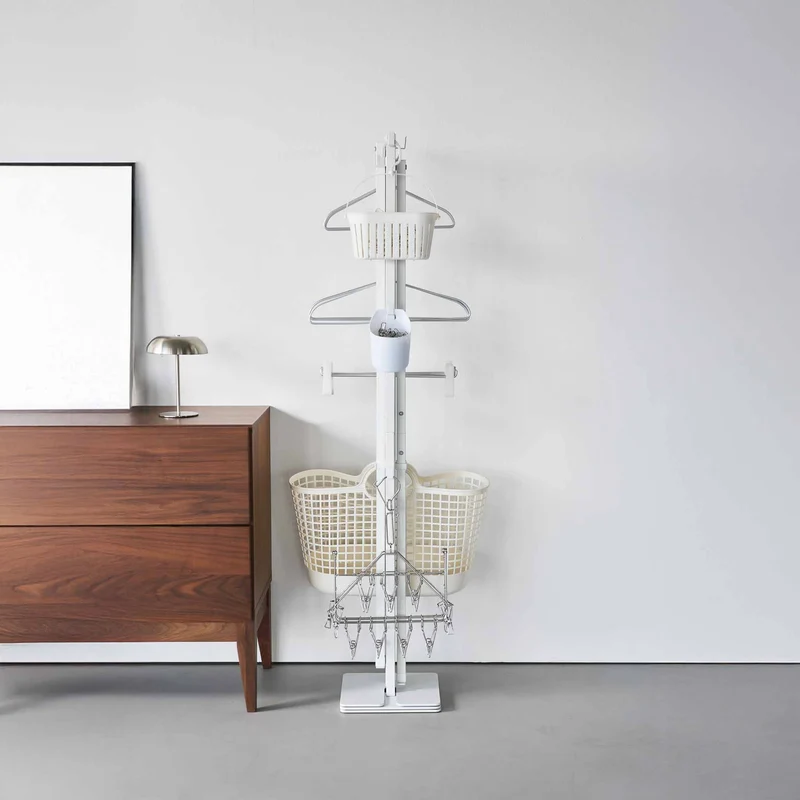 Foldable Double-Bar Indoor Drying Rack