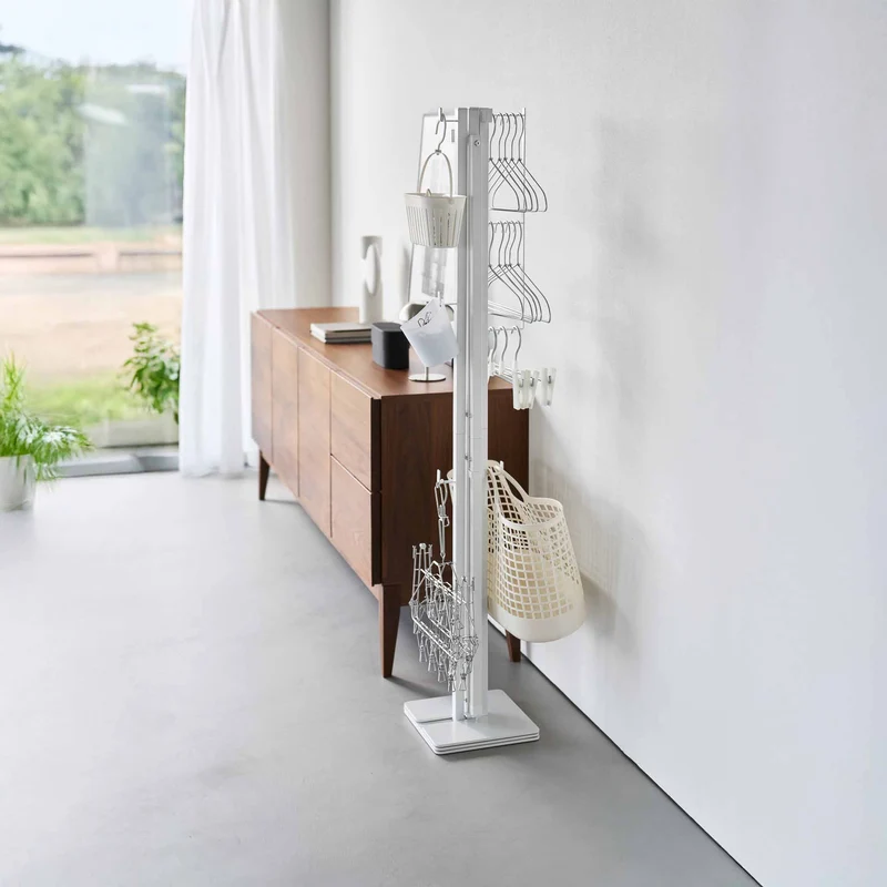 Foldable Double-Bar Indoor Drying Rack