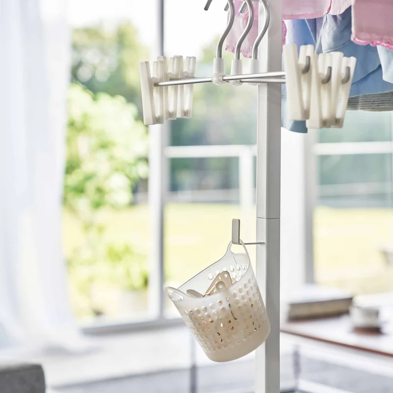 Foldable Double-Bar Indoor Drying Rack