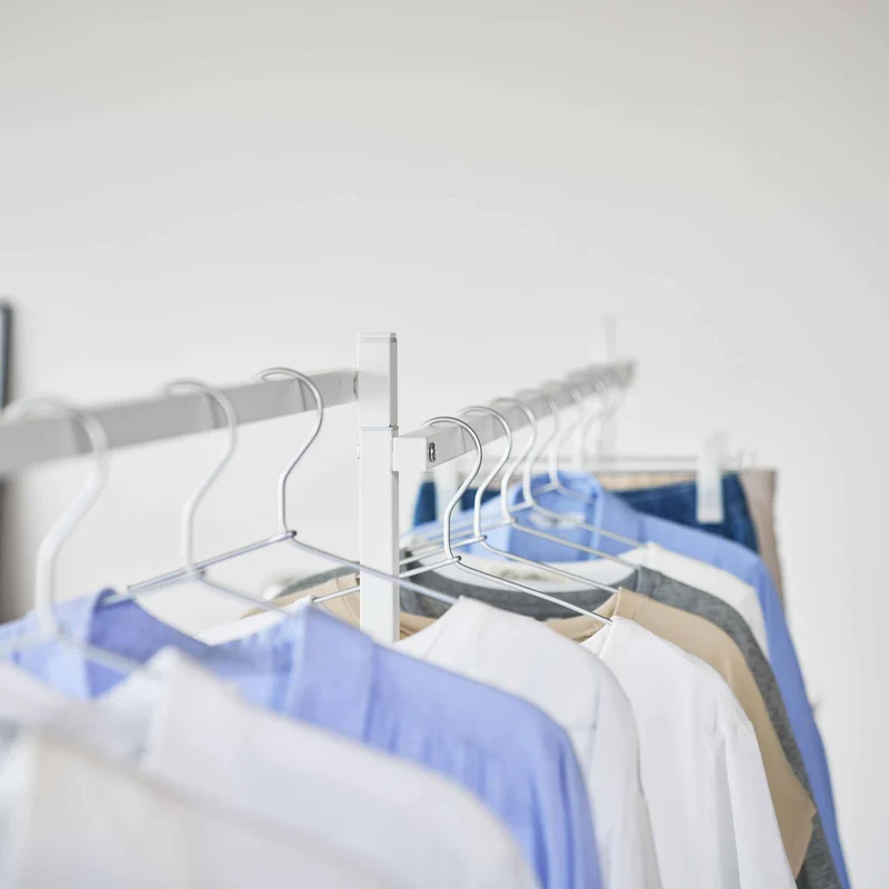 Foldable Double-Bar Indoor Drying Rack