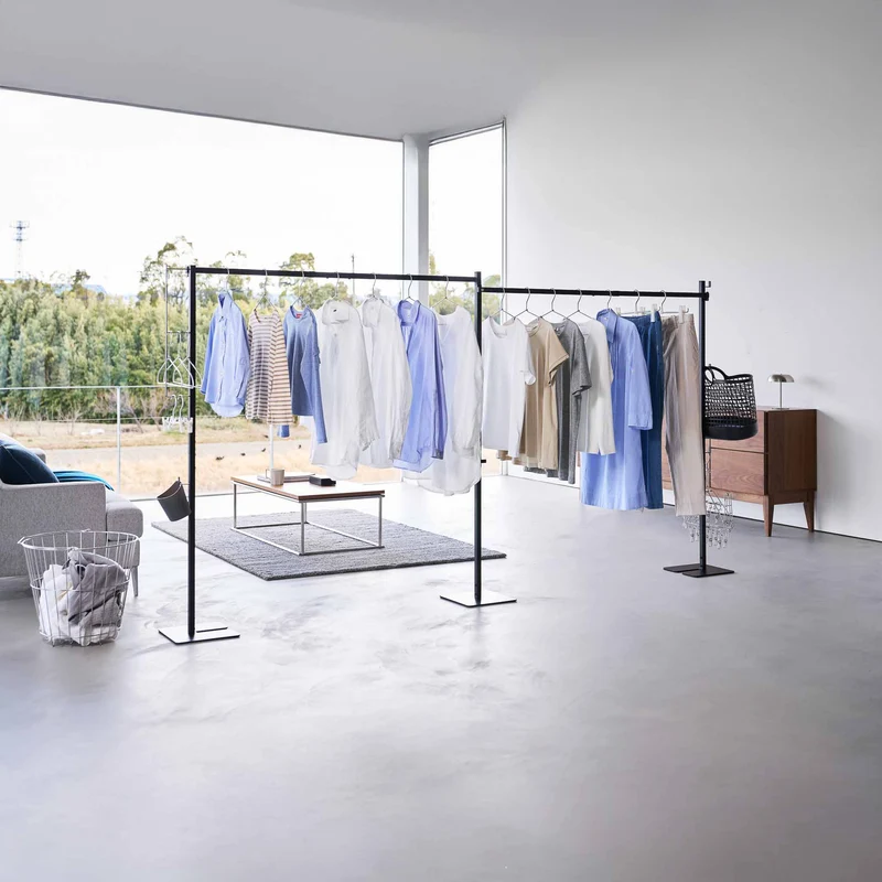 Foldable Double-Bar Indoor Drying Rack