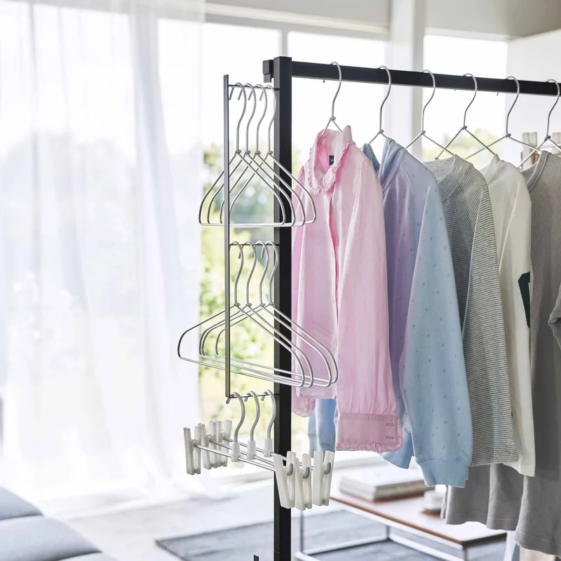 Foldable Double-Bar Indoor Drying Rack