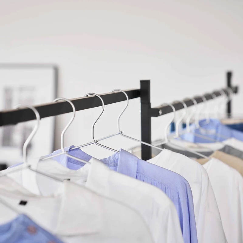 Foldable Double-Bar Indoor Drying Rack