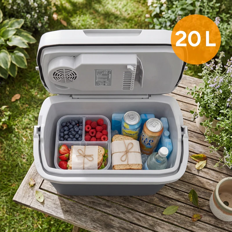 Thermoelektrische Kühlbox 20L, Kühlen & Wärmen, 3-fach Stromversorgung