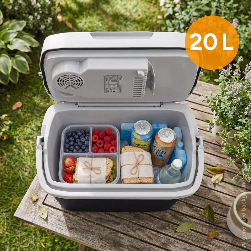Thermoelektrische Kühlbox 20L, Kühlen & Wärmen, 3-fach Stromversorgung