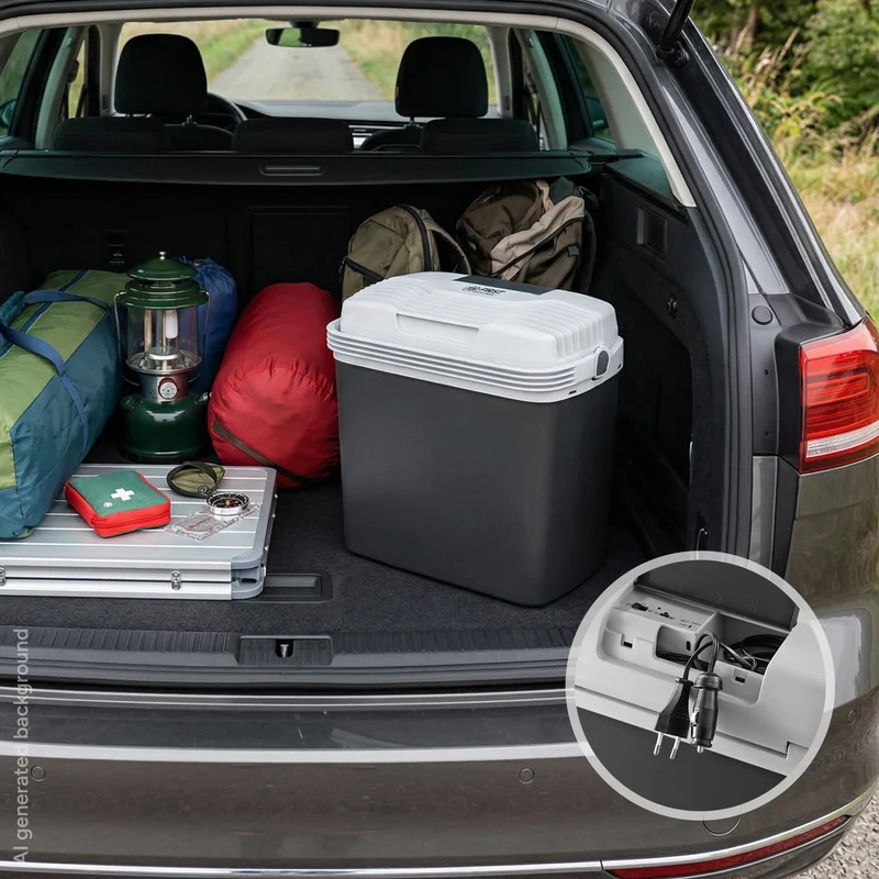 Thermoelektrische Kühlbox 20L, Kühlen & Wärmen, 3-fach Stromversorgung