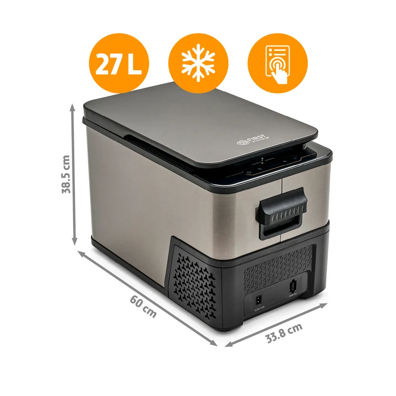 Kompressor-Kühlbox 27L, bis -20 °C, Dark Steel Anti-Fingerprint