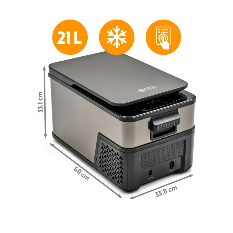 Kompressor-Kühlbox 21L, Dark Steel, Anti-Fingerprint