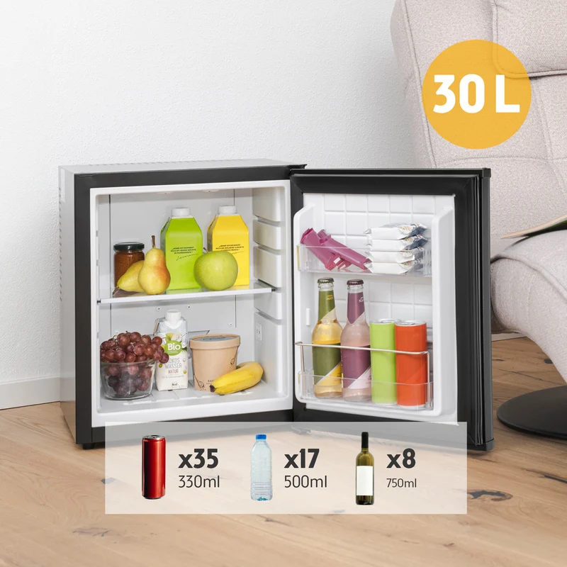 Minibar 30 L, kompressorlos, abschließbar