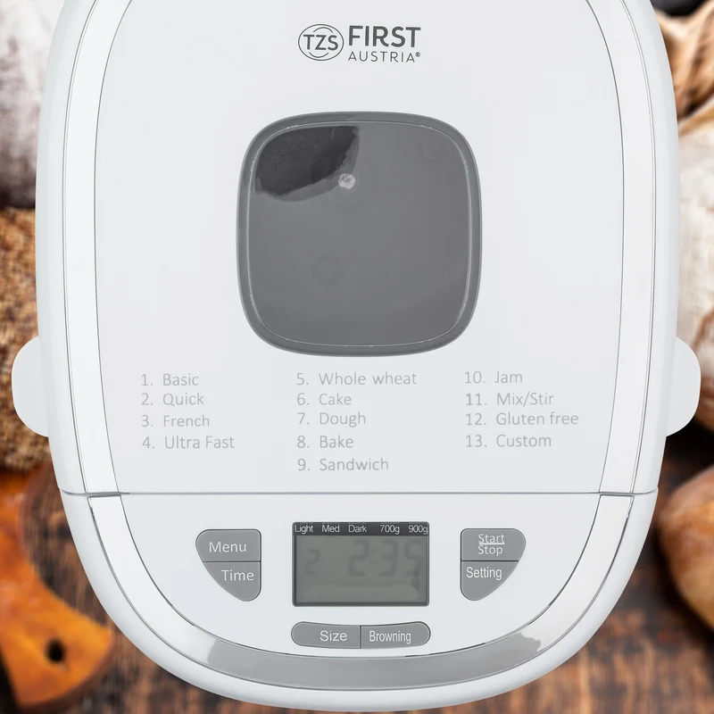Brotbackmaschine 900g, 13 Programme, Antihaft-Beschichtung