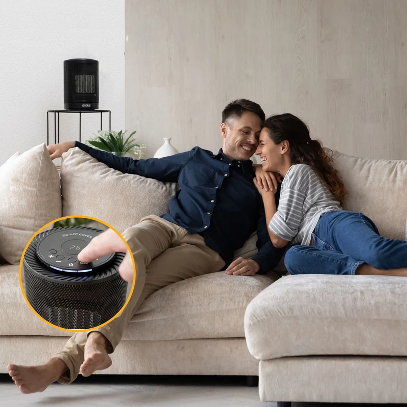 Heizlüfter 1200 W, PTC-Keramik, Thermostat, Oszillation
