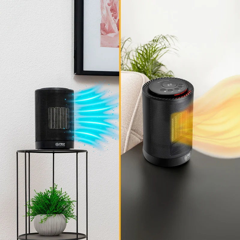 Heizlüfter 1200 W, PTC-Keramik, Thermostat, Oszillation