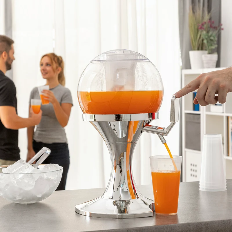 Pack Dispensador de Cerveza Refrigerante InnovaGoods y 2 Gafas de Sol Enrollables Sunfold Spain Red