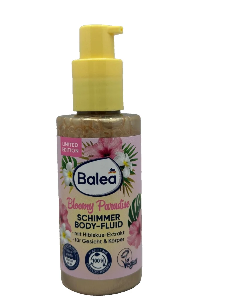 Balea Bloomy Paradise Schimmer Body-Fluid, 75 ml, Neu&ovp