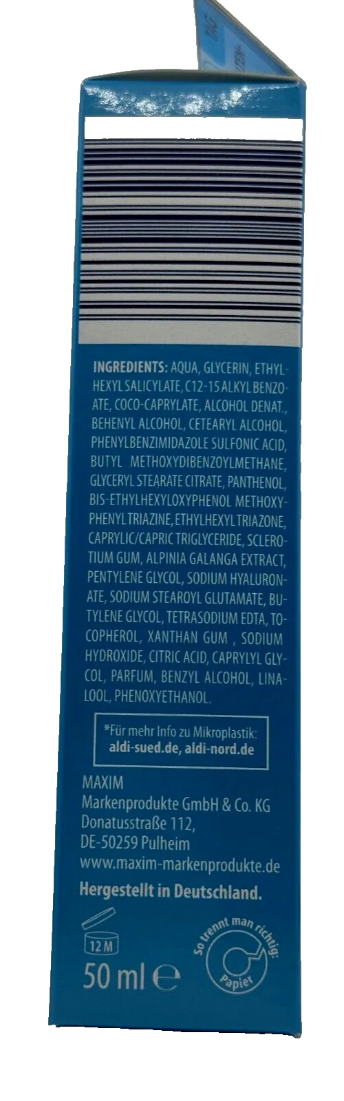 LACURA Hydro Power Tagespflege, Hyaluron-Booster, Duo-Hyaluron, LSF 15, 50 ml