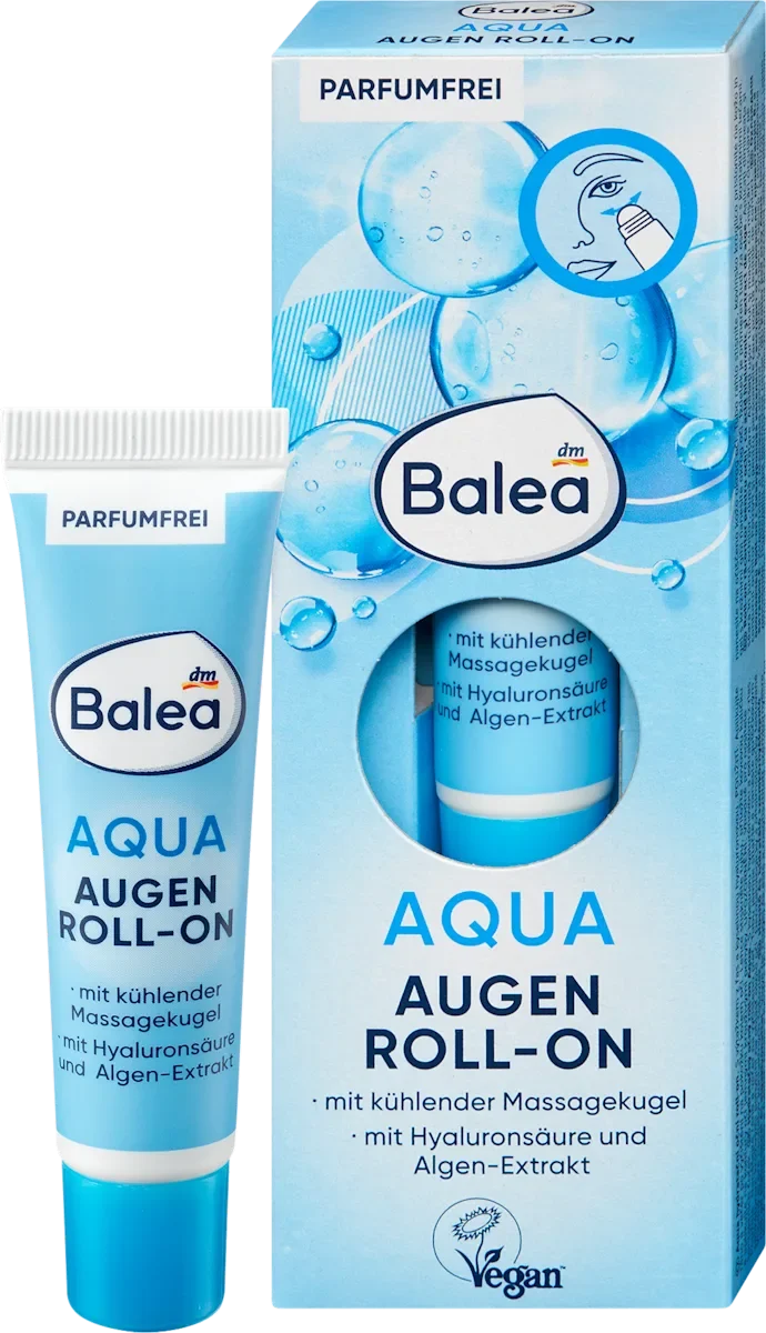 Balea Augen Roll-On Aqua, 15 ml, neu&ovp