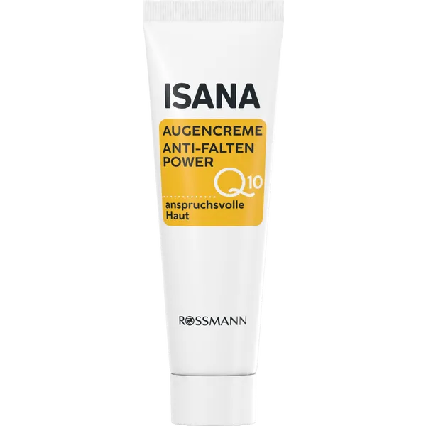 ISANA Q10 Augencreme, für anspruchsvolle Haut, reduziert die Faltentiefe, 15 ml