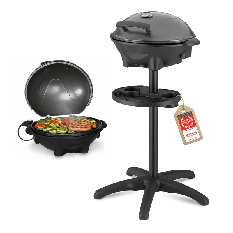 Kugelgrill, 2400W, Antihaftbeschichtung, Windschutzhaube