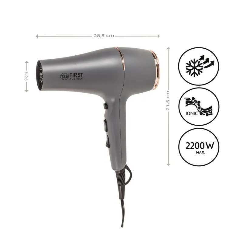 Haartrockner 2200 W, Ionen-Technologie, mit Diffusor