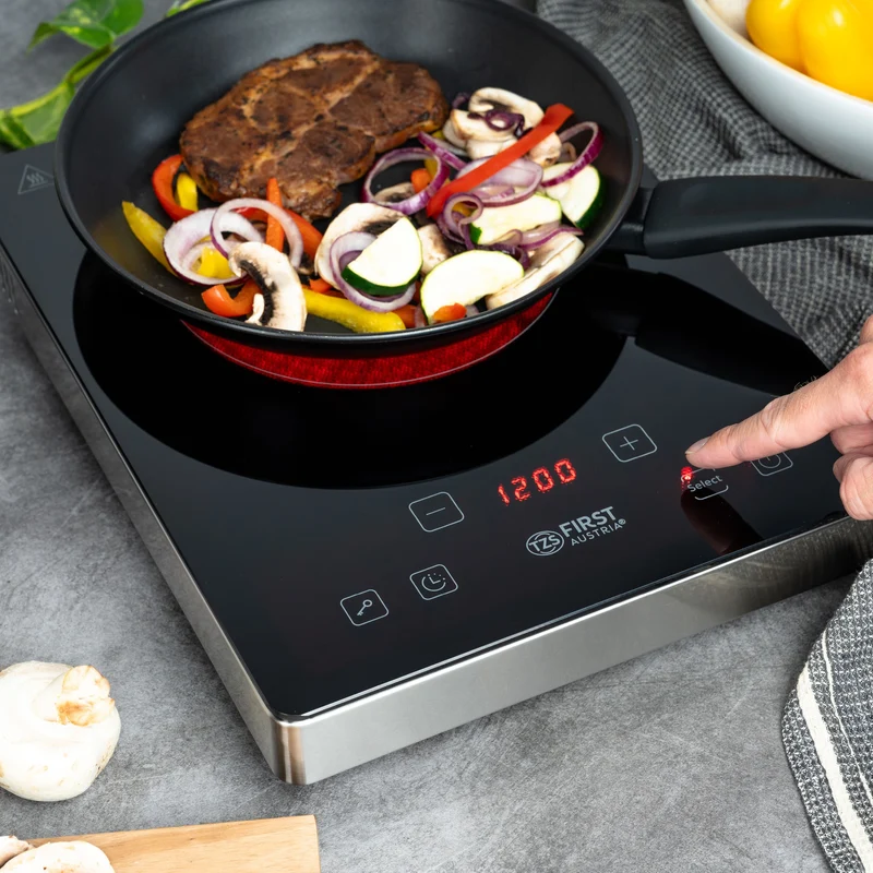 Infrarot-Einzelkochplatte 2000W, Touch-Display, Timer