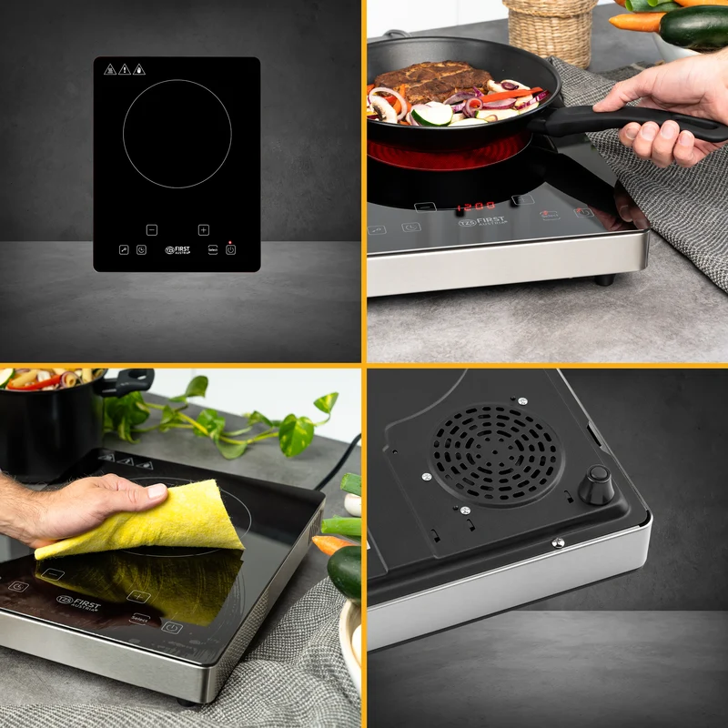 Infrarot-Einzelkochplatte 2000W, Touch-Display, Timer