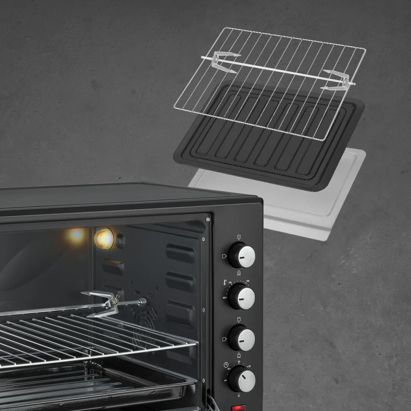 Mini-Backofen 60L, mit Umluft, Drehspieß