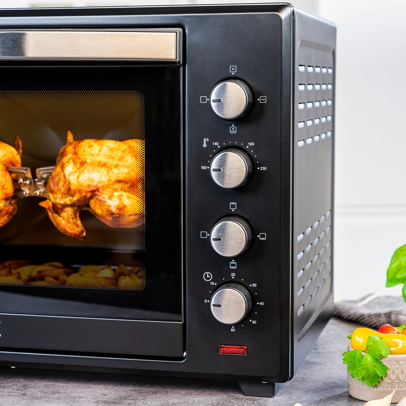 Mini-Backofen 60L, mit Umluft, Drehspieß