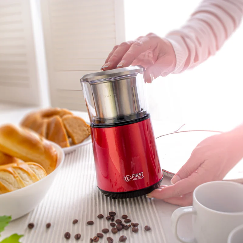 2in1 elektrische Zerkleinerer für Kaffeebohnen, Gewürze 4 Klingen 200W