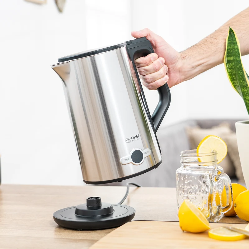 Wasserkocher 1,7 L Edelstahl, 7 Temperaturstufen, Touch Control