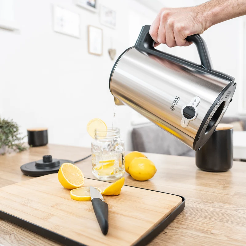 Wasserkocher 1,7 L Edelstahl, 7 Temperaturstufen, Touch Control