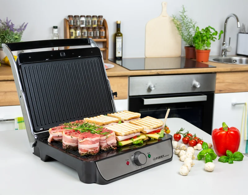 Tischgrill, 2000 W, 180° aufklappbar