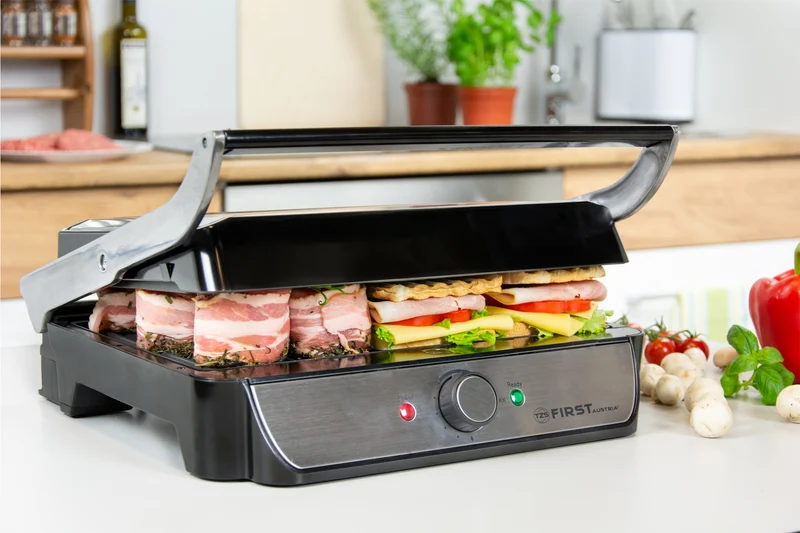 Tischgrill, 2000 W, 180° aufklappbar