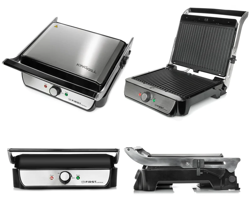 Tischgrill, 2000 W, 180° aufklappbar
