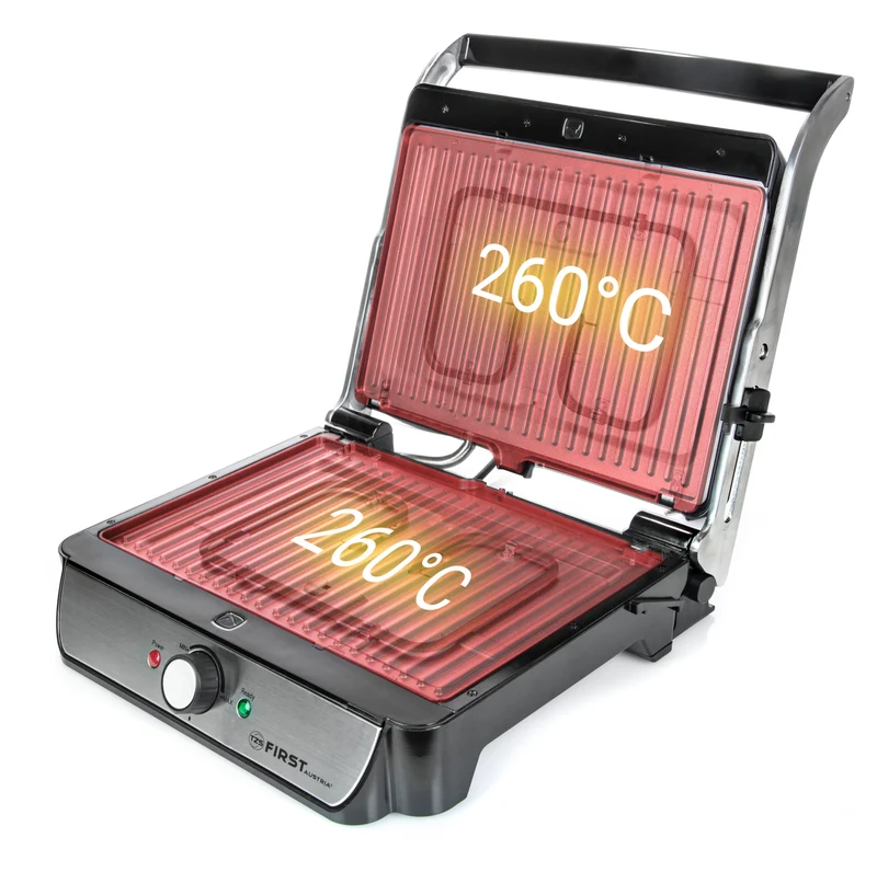 Tischgrill, 2000 W, 180° aufklappbar