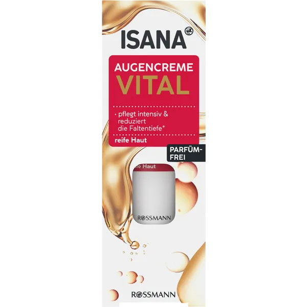 ISANA Vital Pflegende Augencreme, für reife Haut, 15 ml