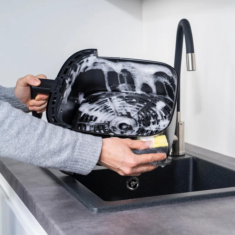 Heißluftfritteuse 8 L, mechanische Steuerung, 1700 W