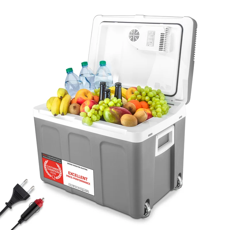 Elektrische Kühlbox 45L mit Trolley - Kühl- & Warmhaltebox