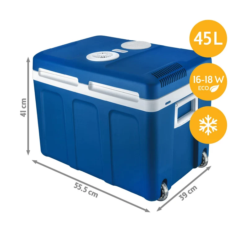 Elektrische Kühlbox 45L mit Trolley - Kühl- & Warmhaltebox