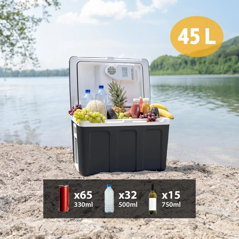 Elektrische Kühlbox 45L mit Trolley - Kühl- & Warmhaltebox