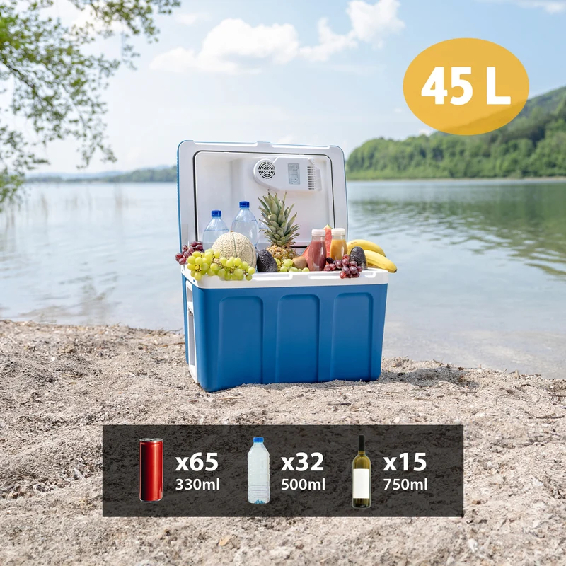 Elektrische Kühlbox 45L mit Trolley - Kühl- & Warmhaltebox