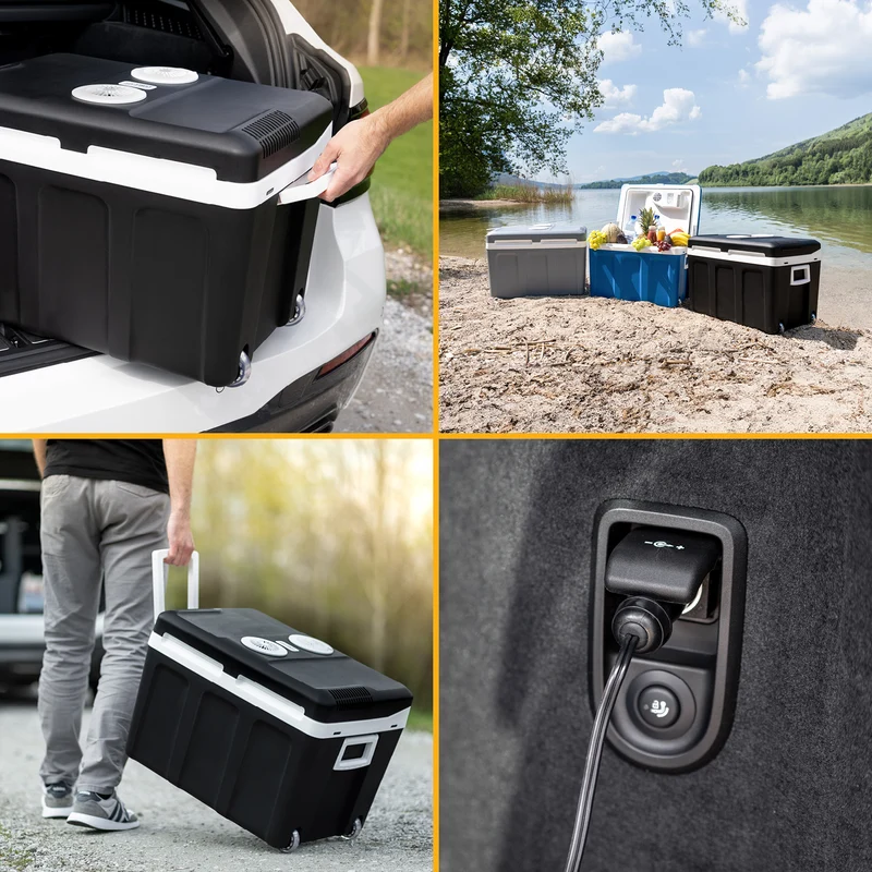 Elektrische Kühlbox 45L mit Trolley - Kühl- & Warmhaltebox