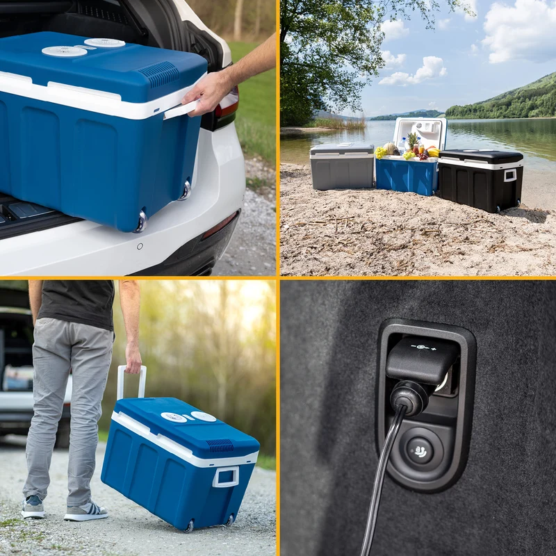 Elektrische Kühlbox 45L mit Trolley - Kühl- & Warmhaltebox