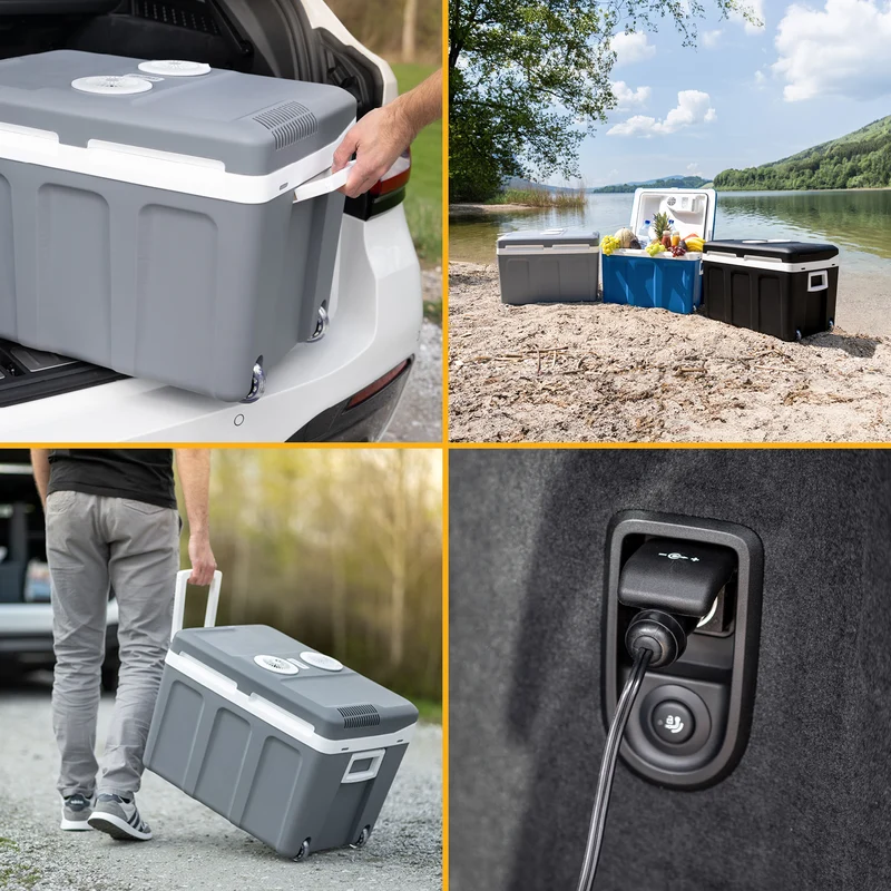 Elektrische Kühlbox 45L mit Trolley - Kühl- & Warmhaltebox