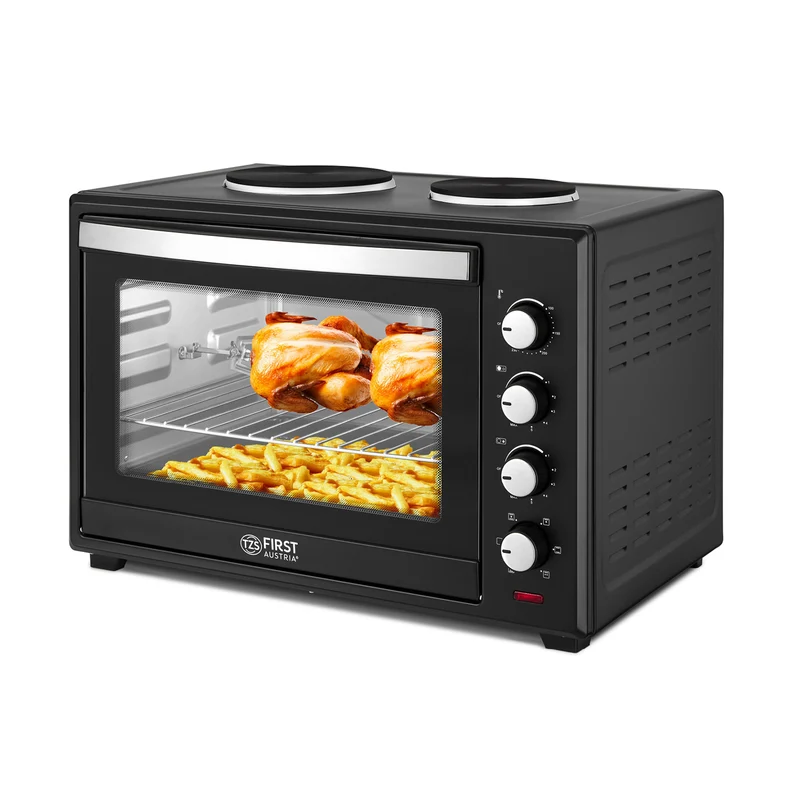 Mini-Backofen 60L, mit Kochplatten, Drehspieß