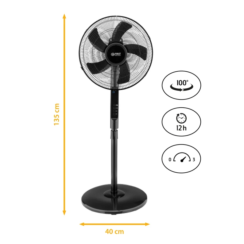 Standventilator 45 W, 3 Belüftungsmodi, Fernbedienung
