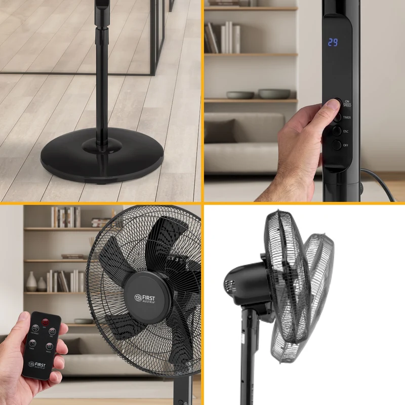 Standventilator 45 W, 3 Belüftungsmodi, Fernbedienung