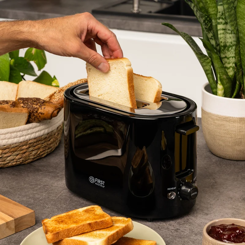 Toaster 2 Scheiben, mit Brötchenaufsatz, 7 Bräunungsstufen