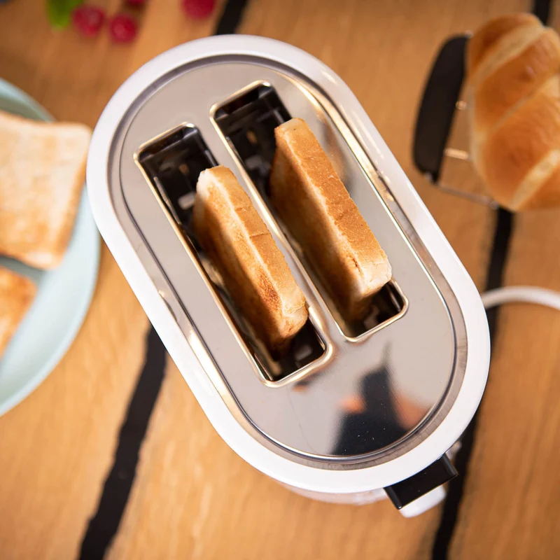 Toaster 2 Scheiben, mit Brötchenaufsatz, 7 Bräunungsstufen